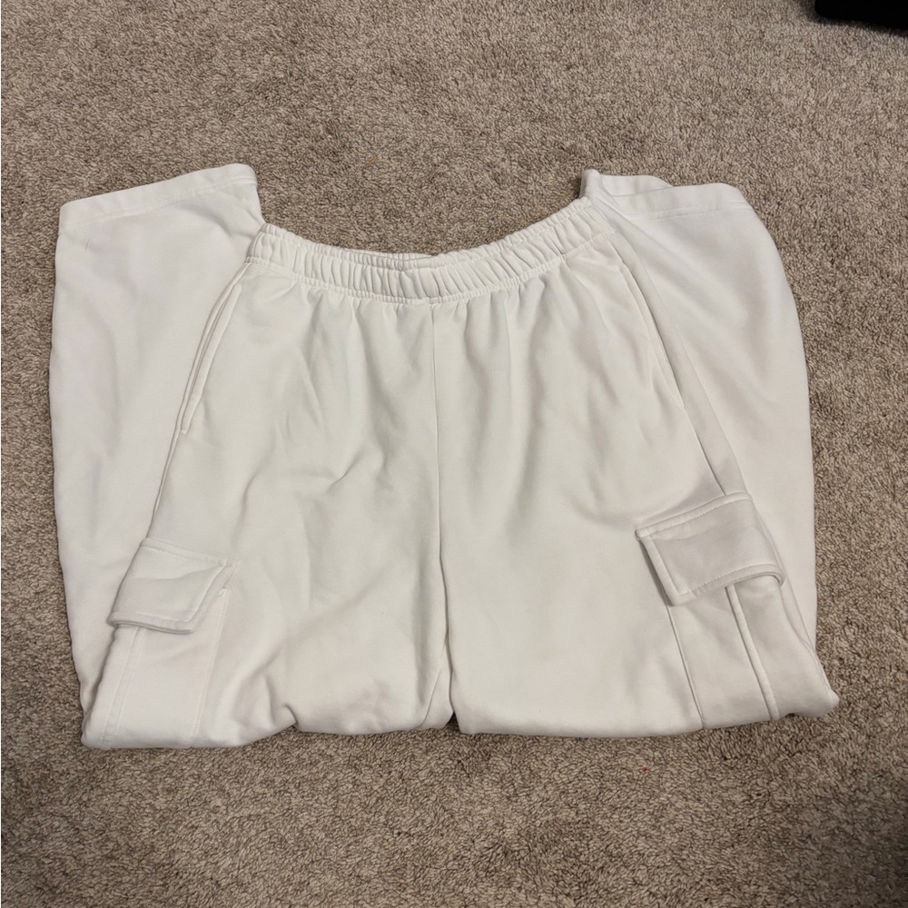 White Cargo Pants